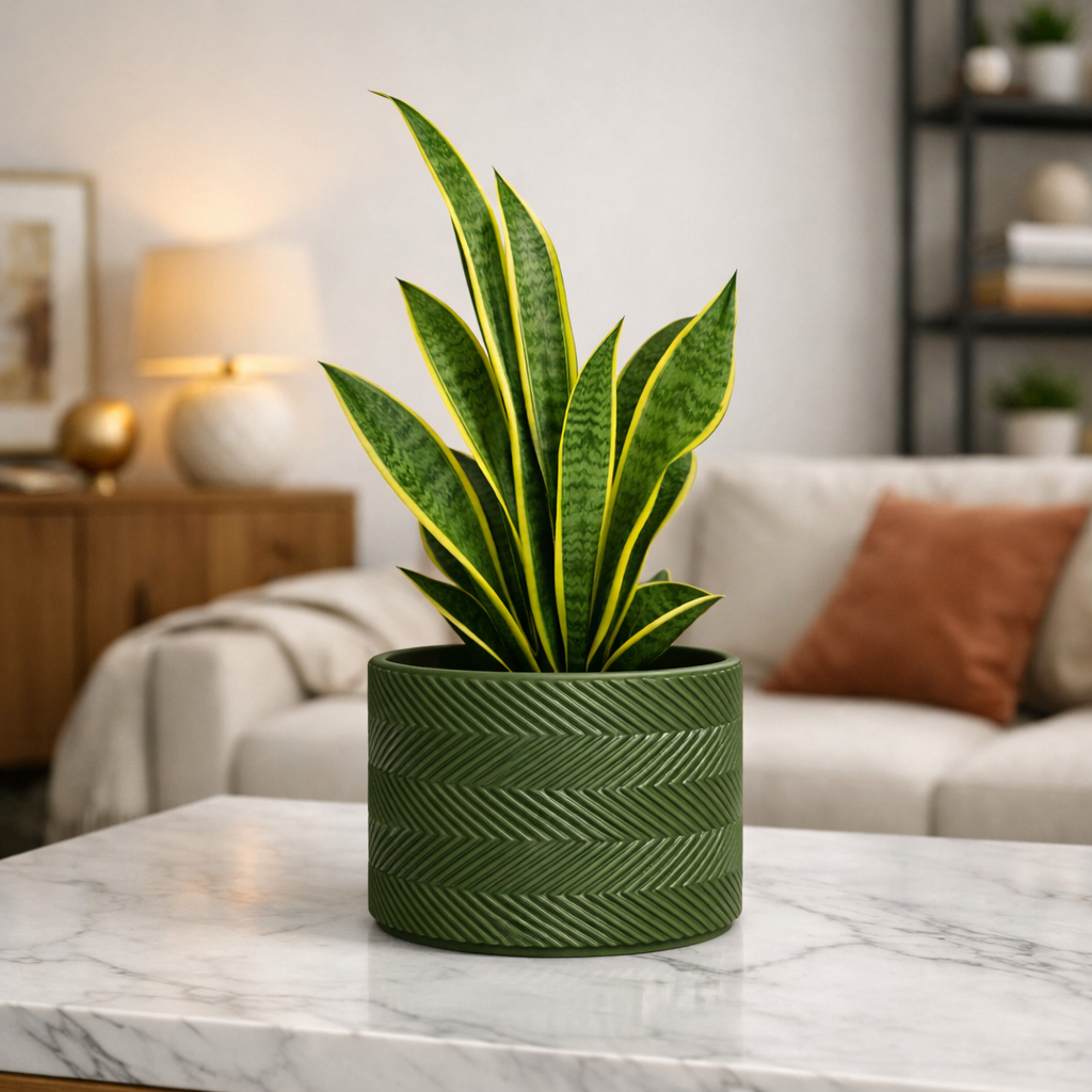 Nordic Chevron Planter