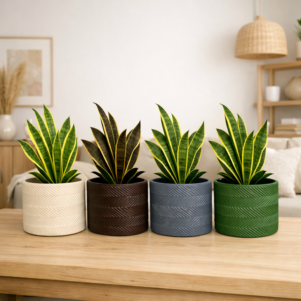 Nordic Chevron Planter