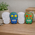 2 Day of the Dead Skulls Painted Edition